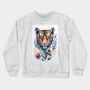 Tiger Watercolor Crewneck Sweatshirt